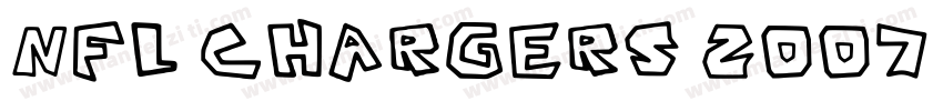 NFL Chargers 2007 Regular字体转换
